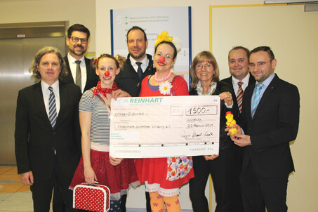 Reinhart-Immobilien-Spende-Klinikclowns